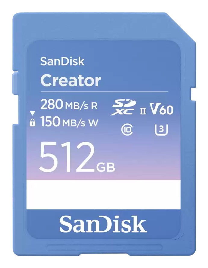 Card Sandisk Creator Sd Uhs-Ii 512gb