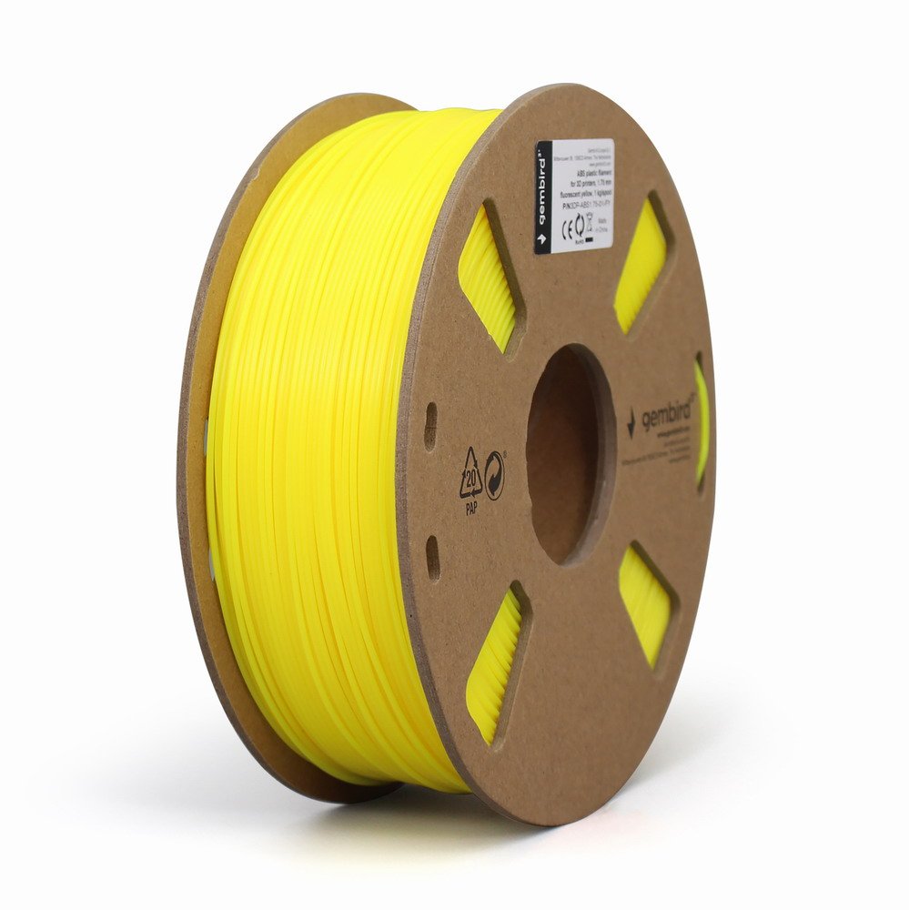 EAN 8716309094603 - Gembird 3DP-ABS1.75-01-FY material de impresión 3d ABS Amarillo 1,4 kg imagen 2
