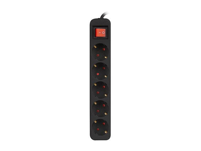 EAN 5901969429176 - Lanberg PS1-05F-0300-BK base múltiple 3 m 5 salidas AC Interior Negro imagen 2