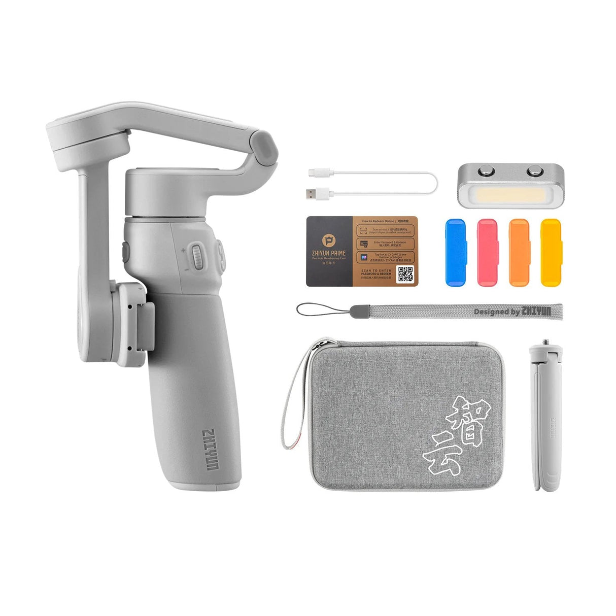 Zhiyun Tech Smooth Q4 Combo Estabilizador De Cámara Para Smartphone Blanco, Gris