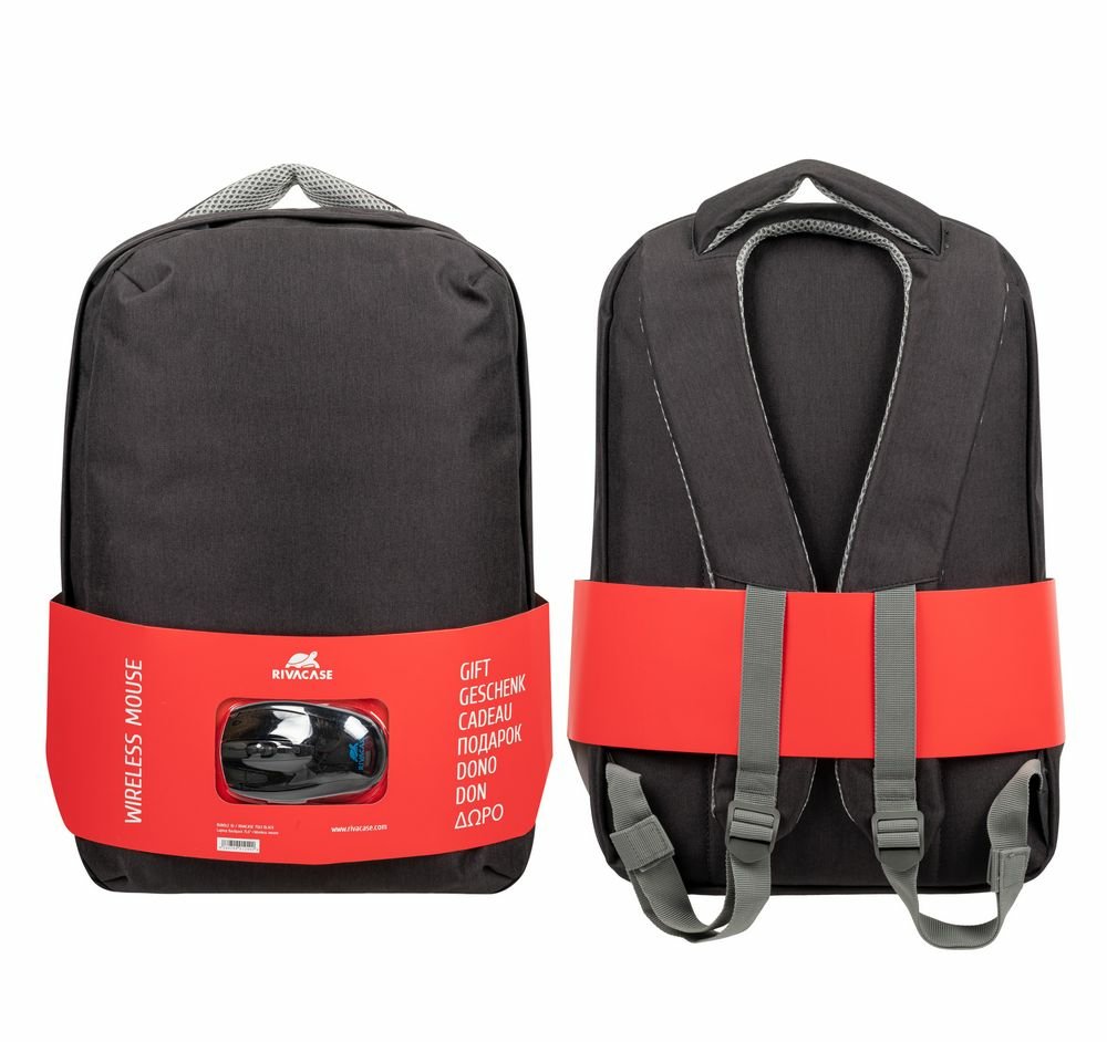 EAN 4260709012490 - Rivacase 7563BKMOUSE maletines para portátil 39,6 cm (15.6") Mochila Negro imagen 7