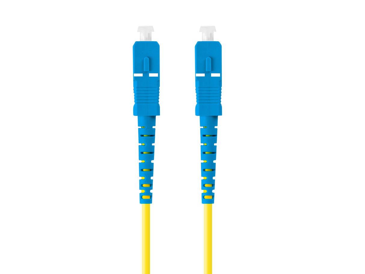 Cable Fibra Óptica 10m Lanberg Mono Sc/Upc-Sc/Upc Simplex G657a1 Lszh Amarillo