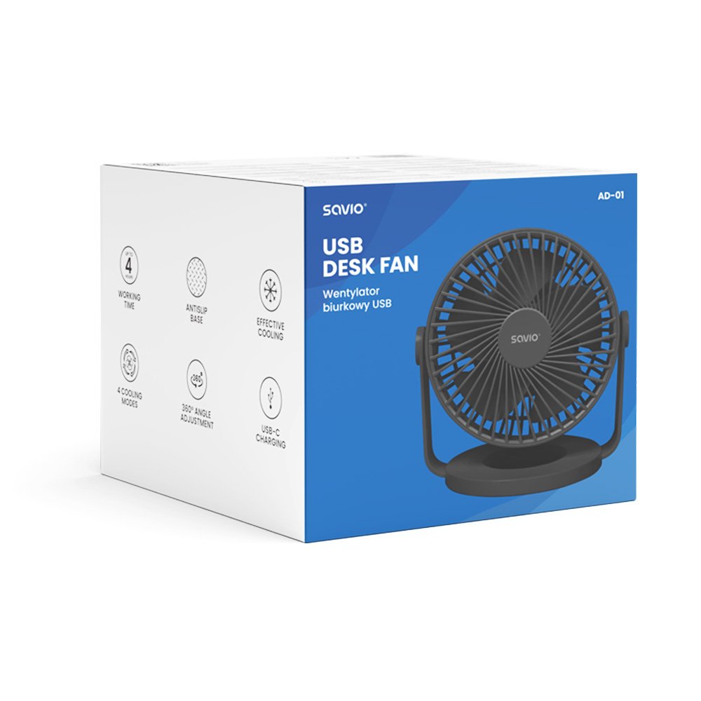 EAN 5901986048589 - Savio AD-01 ventilador Negro imagen 5