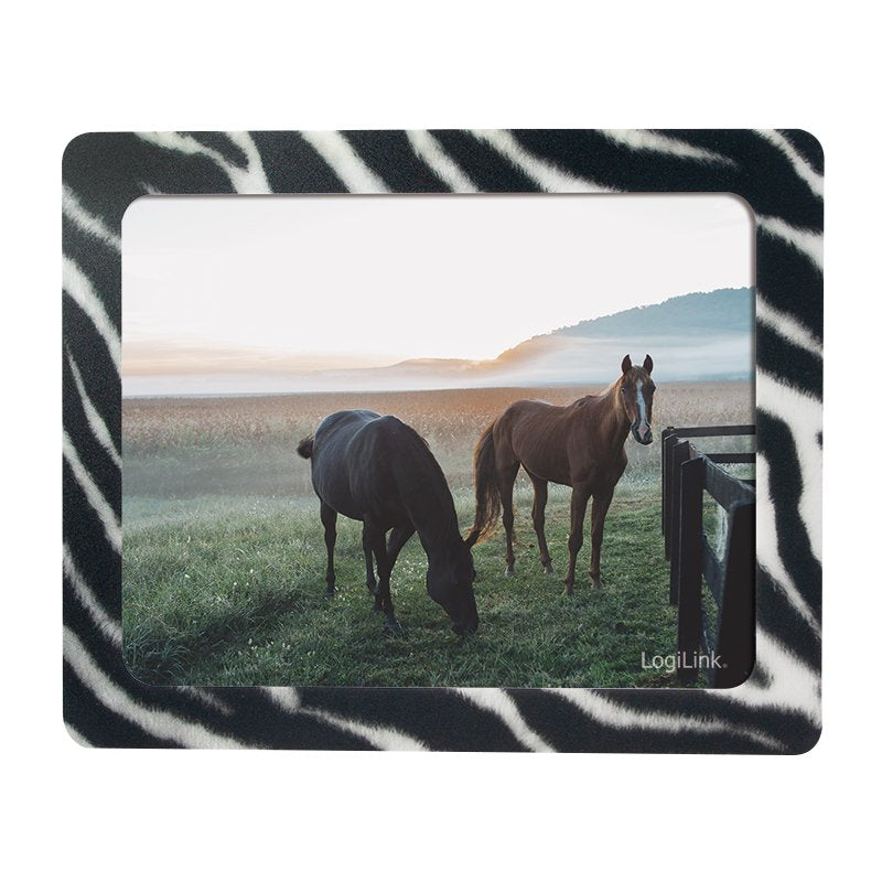 Logilink Alfombrilla De Ratón Fotorahmen "Zebra Design" Extra Fino