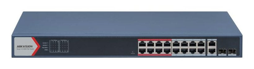 EAN 6931847157159 - Hikvision DS-3E1318P-EI switch Gestionado Fast Ethernet (10/100) Energía sobre Ethernet (PoE) 1U Azul imagen 2