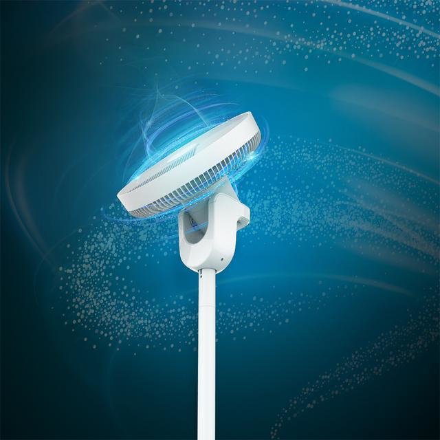 Ventilador De Pie Cecotec Energysilence 2600 Sunflower Portable 22w 16 Aspas 12 Velocidades