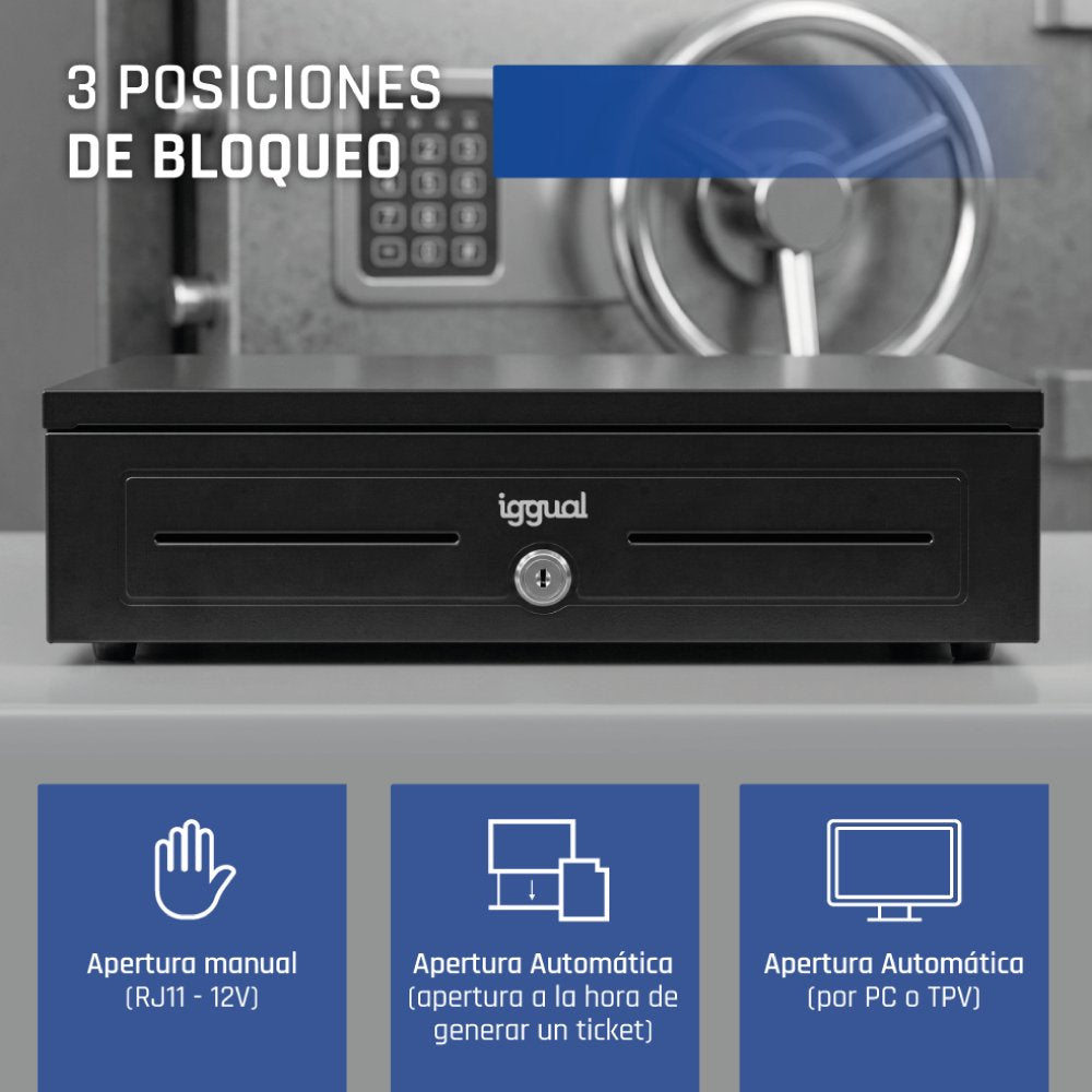 EAN 8435364318942 - iggual IRON-HD Cajón de efectivo automático y manual imagen 5