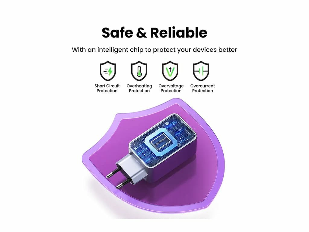 EAN 6941876228744 - Ugreen Nexode Pro EU 3-Port GaN PD Fast Charger With USB-C Cable Universal Negro, Gris Corriente alterna imagen 4