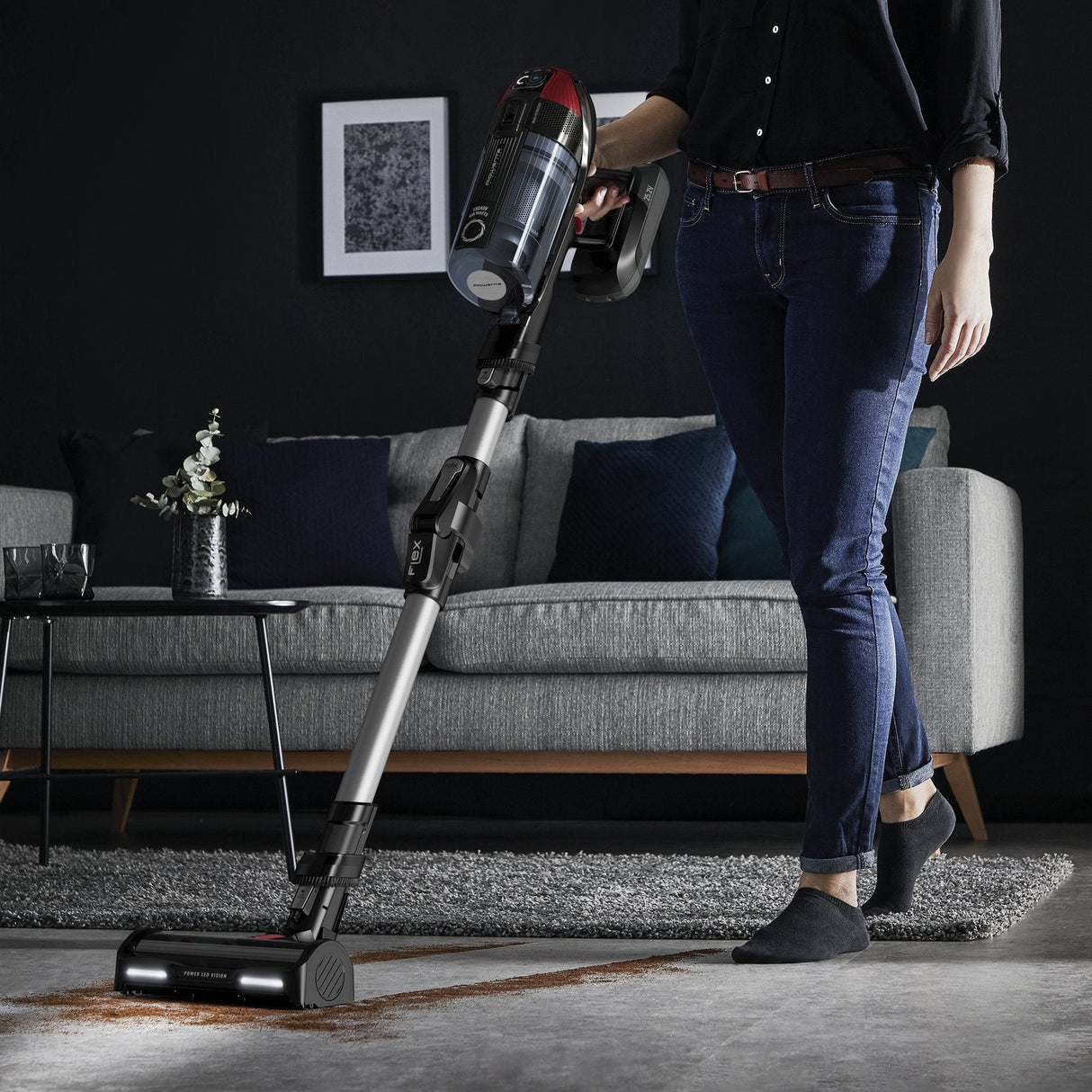 Aspirador Escoba Con Batería Rowenta X-Force Flex 12.60 Animal Care Rh98a7wo Autonomía 45 Min