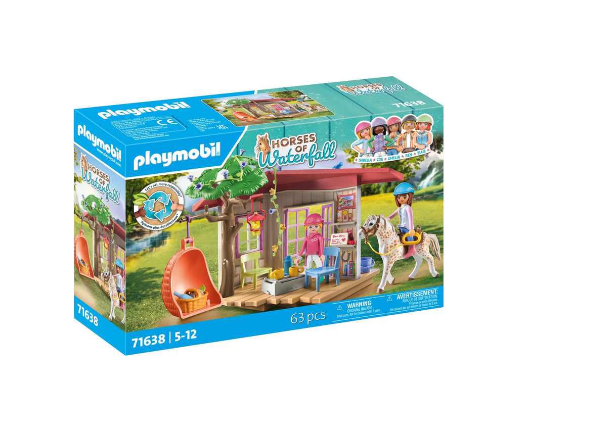 Playmobil 71638 Caballos De La Cascada Casa Club Secreta Para Aficionados A Los Caballos, Juguete De Construcción 71638