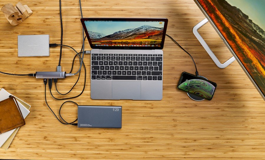 Epico Hub Usb-C A 4k Hdmi 3usb-A Usb-C Ethernet - Plata