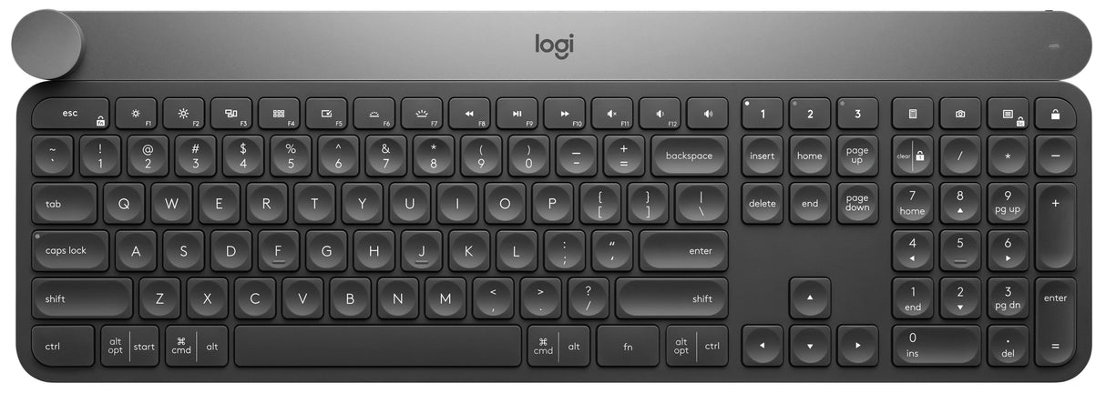 Logitech Craft Advanced With Creative Input Dial Teclado Retroiluminación Bluetooth 2.4 Ghz Qwerty Italiano