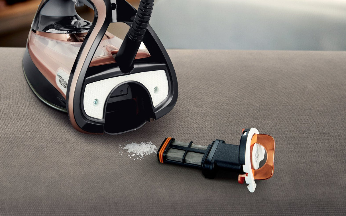 EAN 3121040069271 - Tefal Ultimate Pure FV9845 Plancha vapor-seco Suela Durilium Autoclean 3100 W Negro, Cobre imagen 19