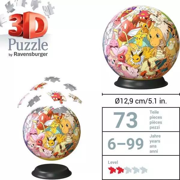 Puzzle 3d Kula Pokemon Postacie Pokemony