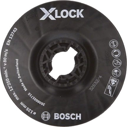 Bosch Professional Placa De Soporte X-Lock De Dureza Media, Ø 125 Mm, Placa Lijadora 2608601715