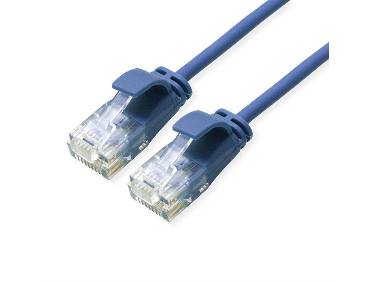 Roline Verde Utp Cable De Red Cat.6a (Class Ea), Lsoh, Slim, Blau, 0,3 M