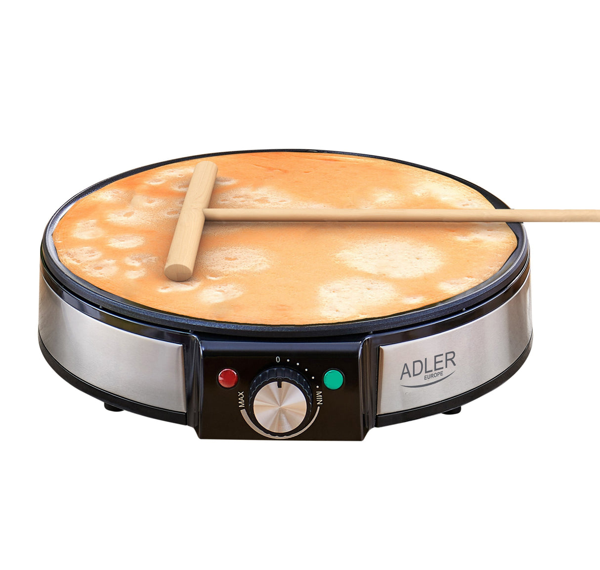 Adler Ad 3058 Crepe Maker, 1600 W, 30 Cm, Stainless Steel Black