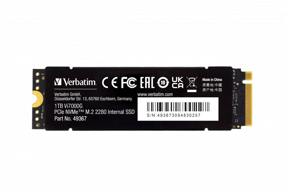 Disco Ssd Verbatim 1tb, Pcie 4.0, M.2 2280, Vi7000g 49367