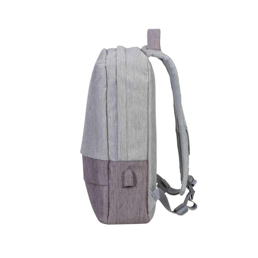 Mochila Riva Nb Prater 15.6" 7562 Gris/Moca