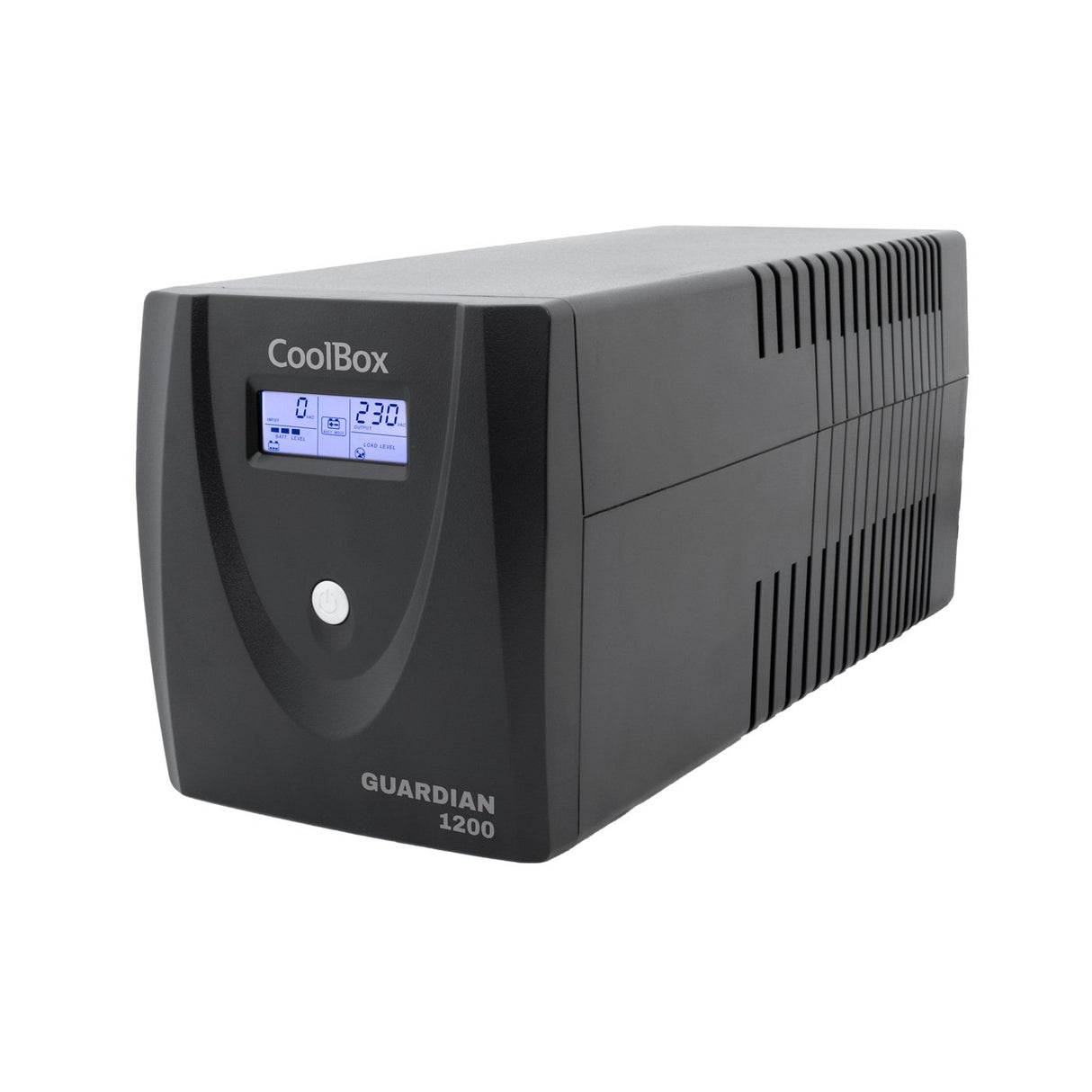 EAN 8437012429284 - CoolBox Guardian 3 LCD 1200VA sistema de alimentación ininterrumpida (UPS) Línea interactiva 1,2 kVA 4 sa imagen 1