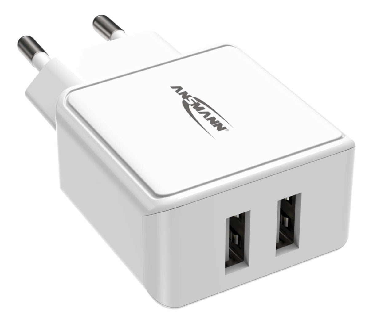 Cargador De Pared Ansmann Hc212 2xusb 2400ma Blanco