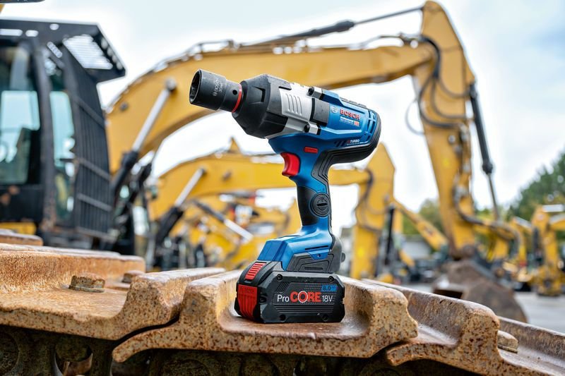 Atornillador De Impacto Bosch Professional A Batería Biturbo Gds 18v-1600 Hc Professional Solo, 18volt Azul/Negro, Sin Batería Ni Cargador, 3/4" 06019m1000