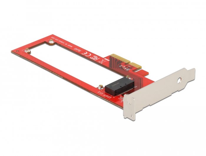 Pci Express X4 Karte Zu 1 X Edsff E1.S Slot - Low Profile Formfaktor