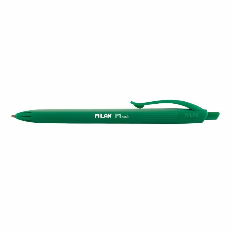 EAN 8411574036647 - Milan P1 Verde Bolígrafo de punta retráctil con pulsador Medio 25 pieza(s) imagen 1