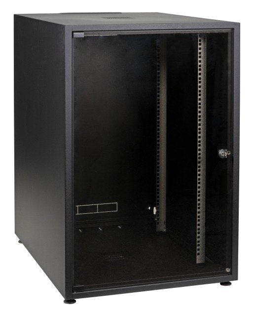 Netzwerkschrank Office 18he 600x800mm Ral9005 (Speditionsversand)