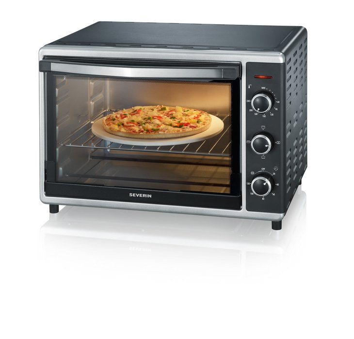 Horno Tostado Severin To 2058, Mini Horno Negro/Plateado 4008146004339