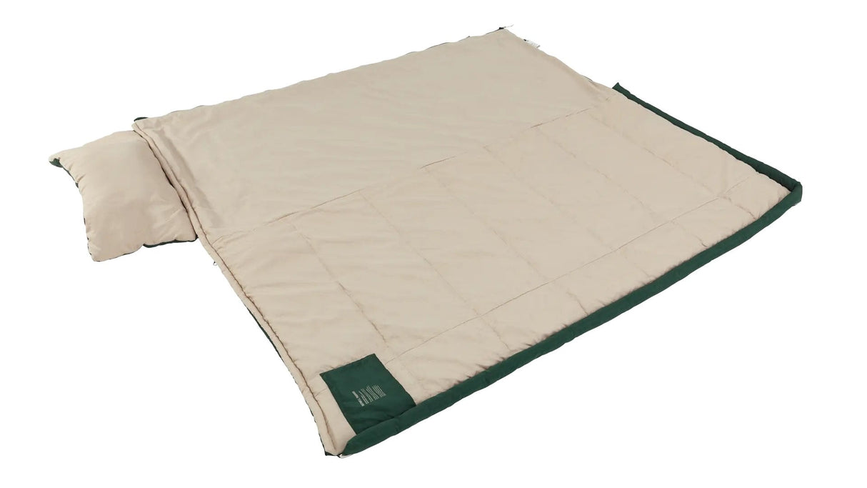 Outwell Contour Prime Sleeping Bag, Left Zipper, Green