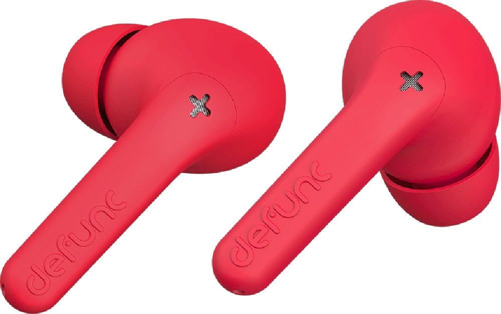 Defunc True Audio Earbuds, In-Ear, Wireless, Red