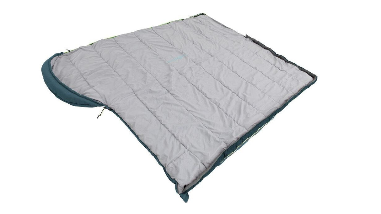 Saco Outwell Campion Lux Teal De Dormir Rectangular Poliéster Verde Azulado