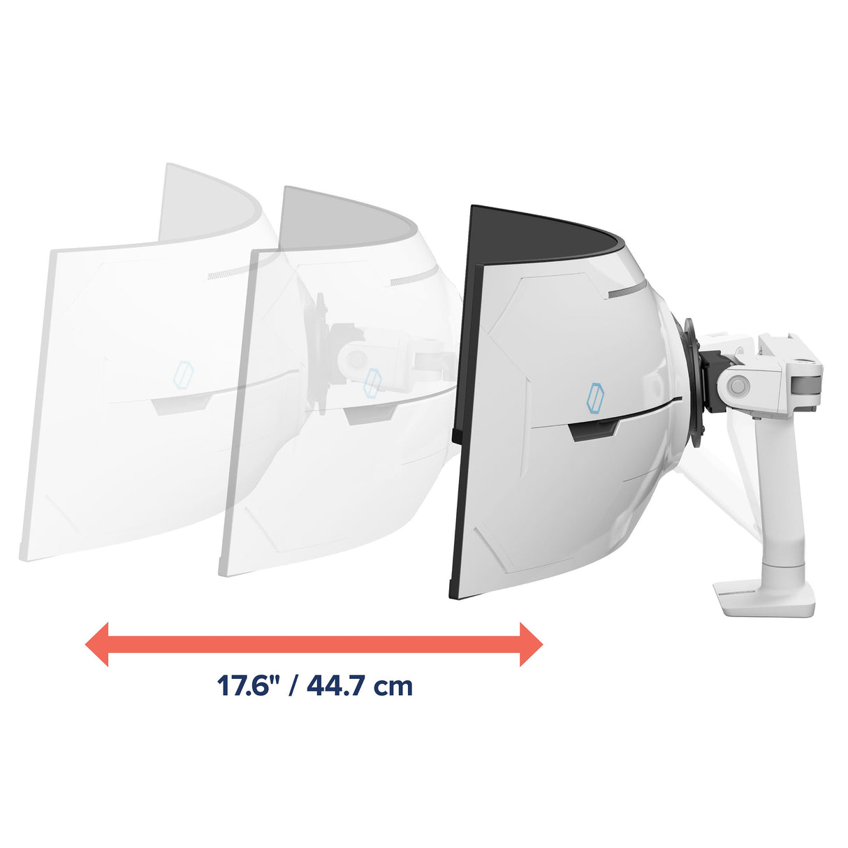 EAN 698833091922 - Ergotron HX Series HX ARM WITH VERY HEAVY DUTY PIVOT DESK 144,8 cm (57") Escritorio Blanco imagen 4
