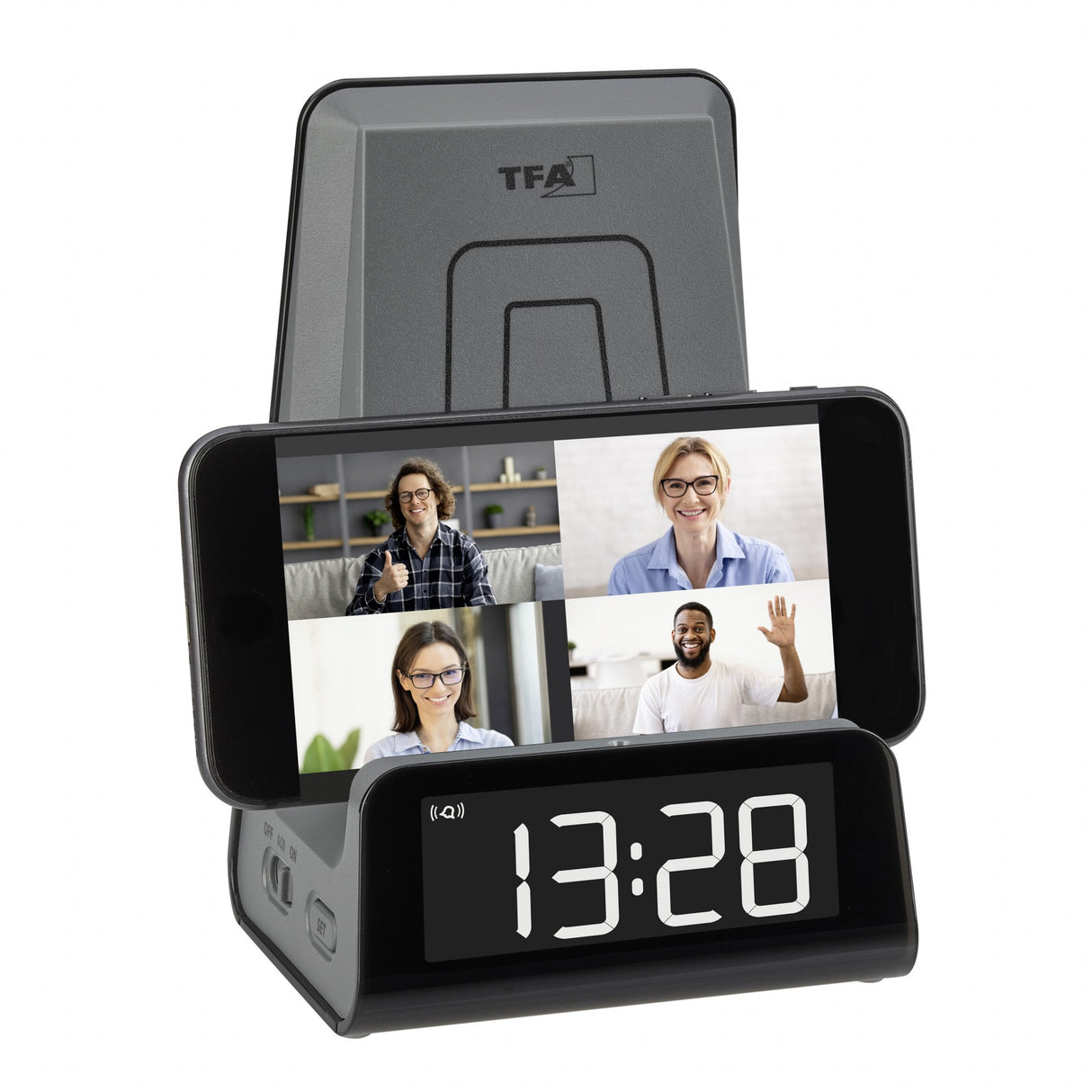EAN 4009816038654 - TFA-Dostmann 60.2033.10 despertador Reloj despertador digital Antracita imagen 4