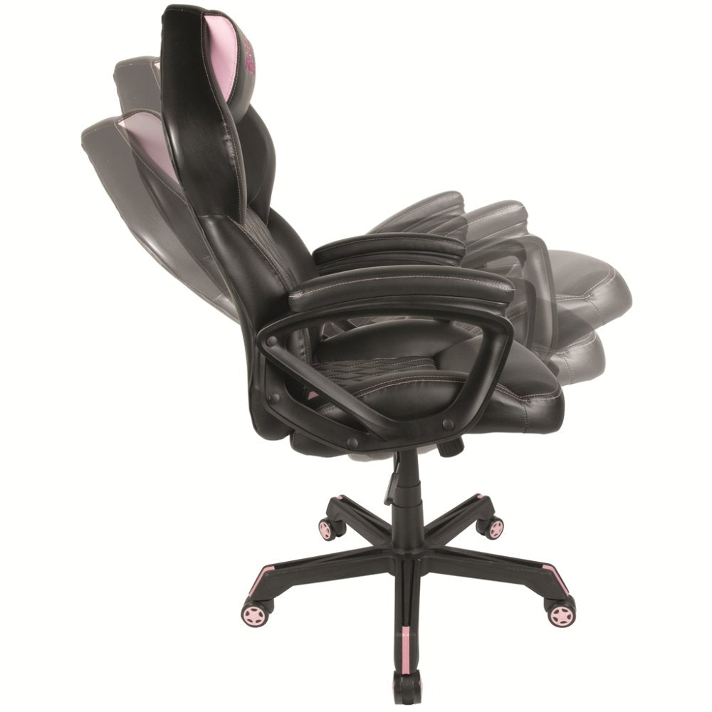 Silla Gamer Konix Geek Star Onyx Gran Comodidad Y Ergonomia Inclinacion Hasta 15º Color Negro Y Lila Kon Chair Gk Star