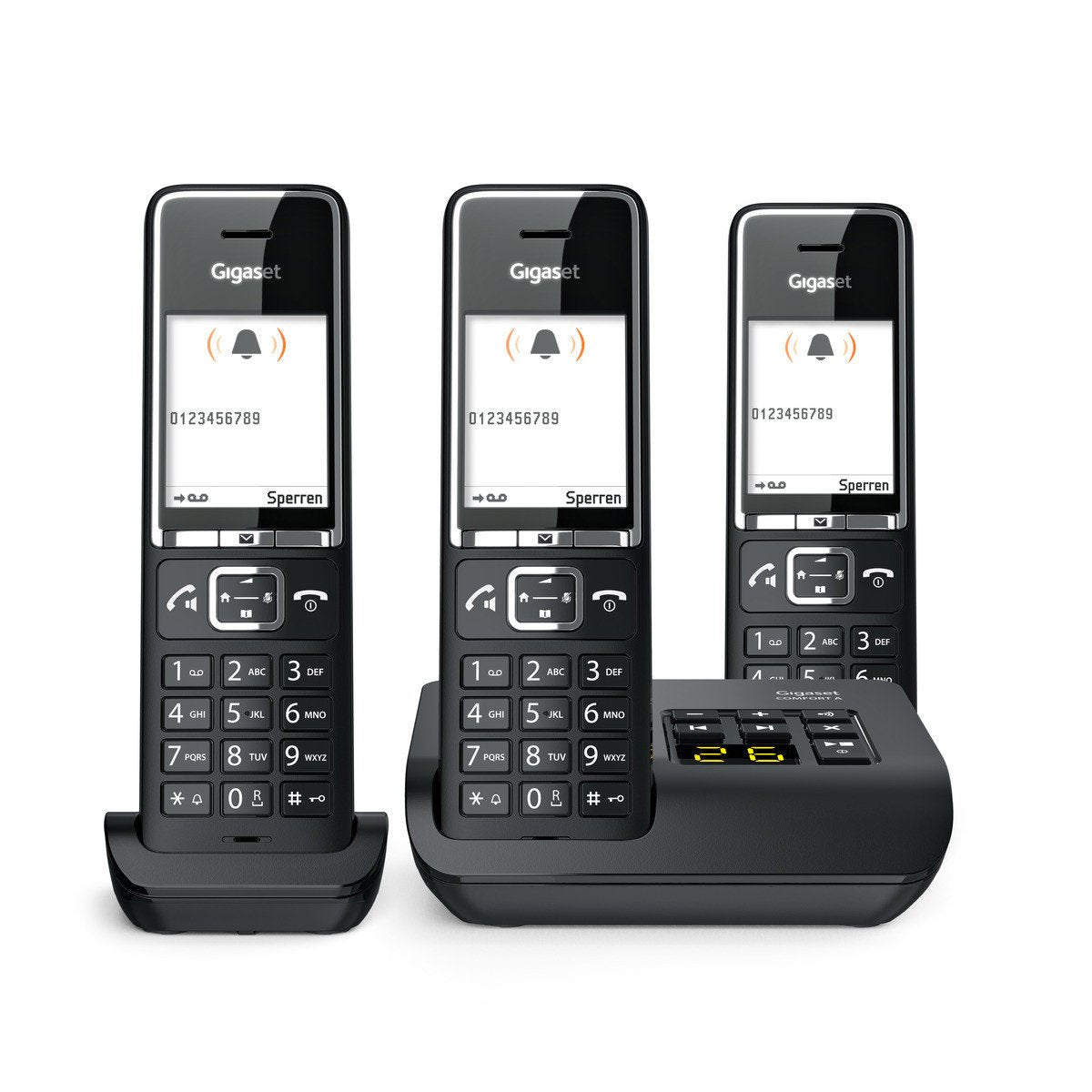 Telefono Gigaset Comfort 550a Trio Negro/Cromo