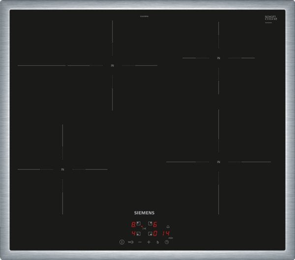 Siemens Eh645bfb6e Iq300, Acero Negro/Acero Inoxidable Autosuficiente, 60 Cm Eh645bfb6e