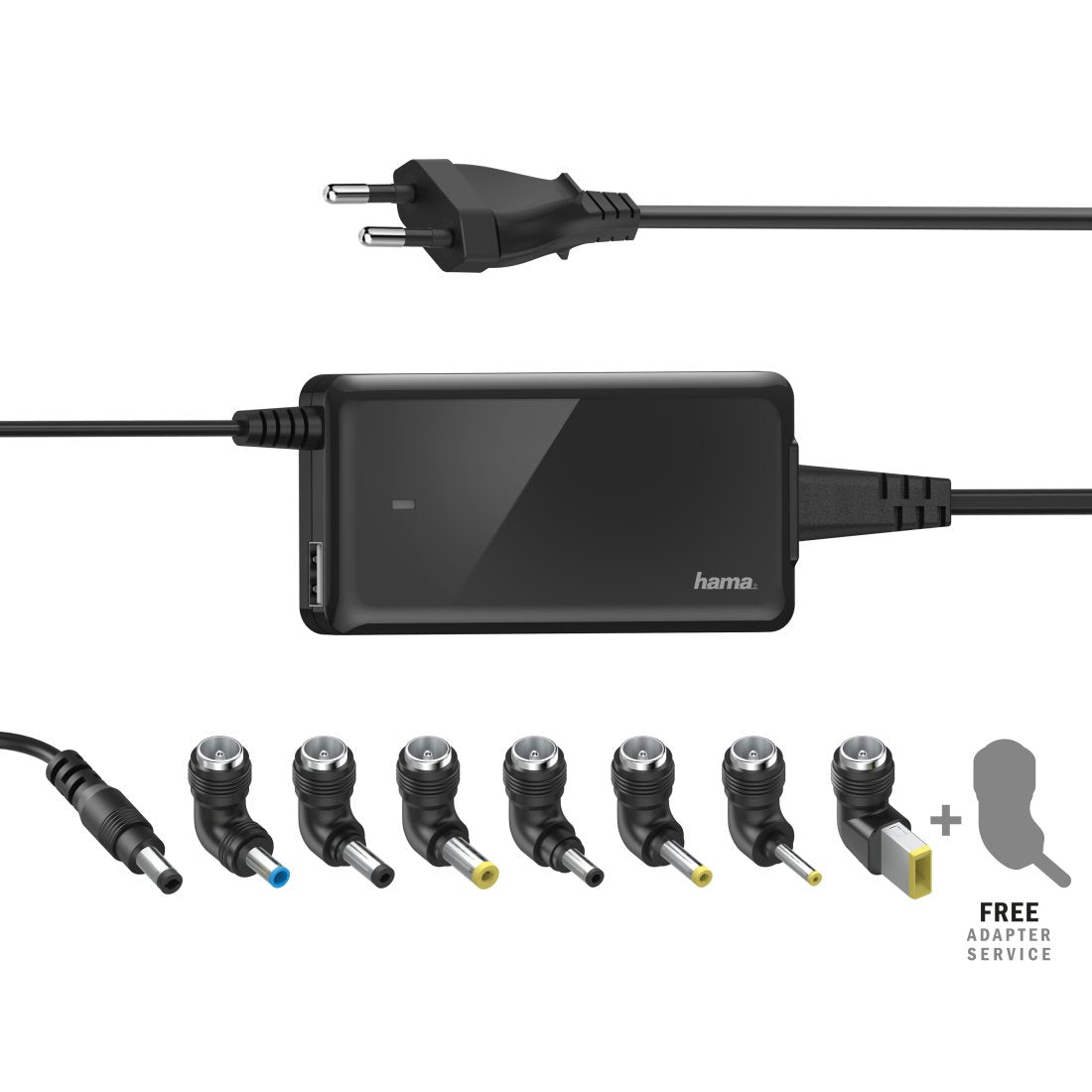 Cargador Universal Hama Slim & Light Portátil Negro 19v/65w