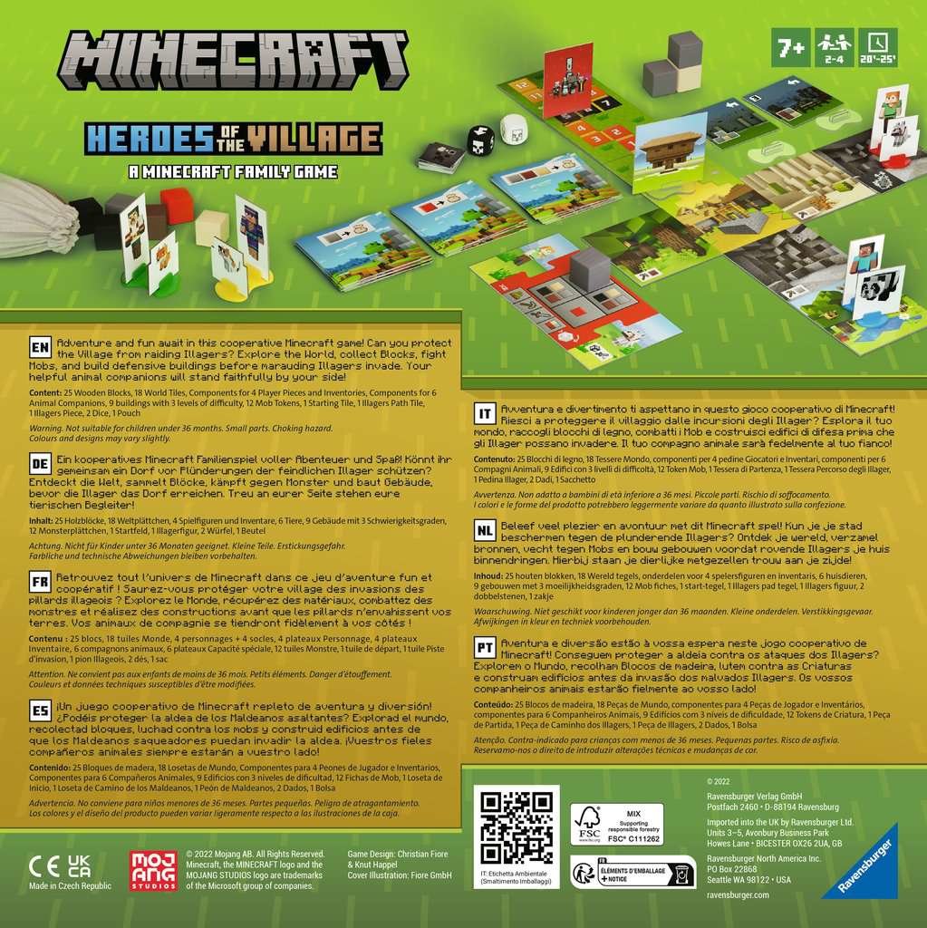 Juego Mesa Heroes Del Pueblo Minecraft