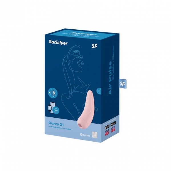 Satisfyer Curvy 2+ Rosa Vibrador De Ondas De Presión Con App Satisfyer Connect