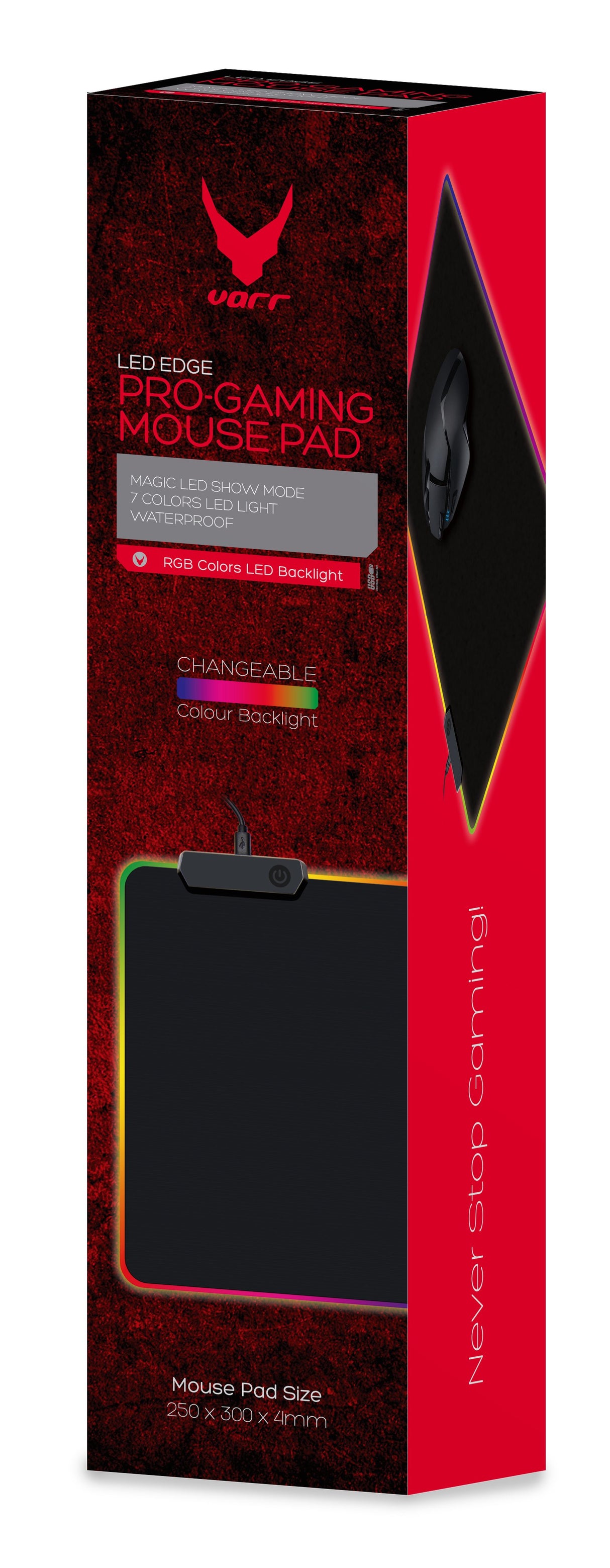 EAN 5907595448888 - Varr OVMPLB alfombrilla para ratón Alfombrilla de ratón para juegos Negro imagen 5