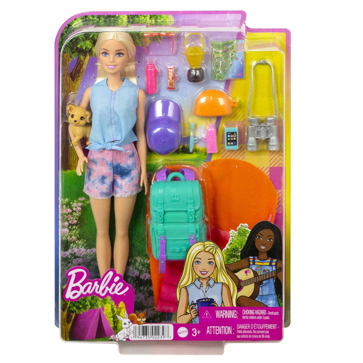 Mattel Barbie ¡Se Necesitan Dos! Juego Camping Con Muñeca Malibu, Cachorro Y Accesorios Hdf73