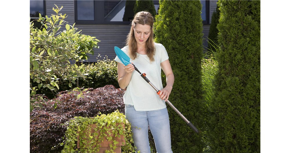 Gardena 8929-20 Paleta De Flores Combisystem , Turquesa / Negro, 8.5cm