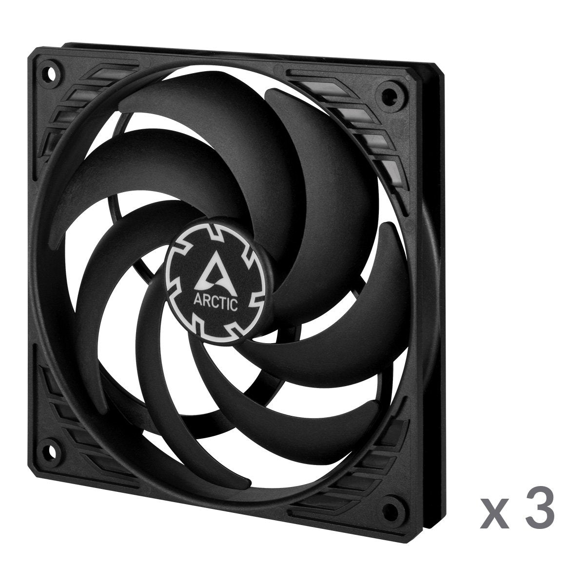 EAN 4895213703888 - ARCTIC P12 Slim PWM PST Carcasa del ordenador Ventilador 12 cm Negro 3 pieza(s) imagen 2