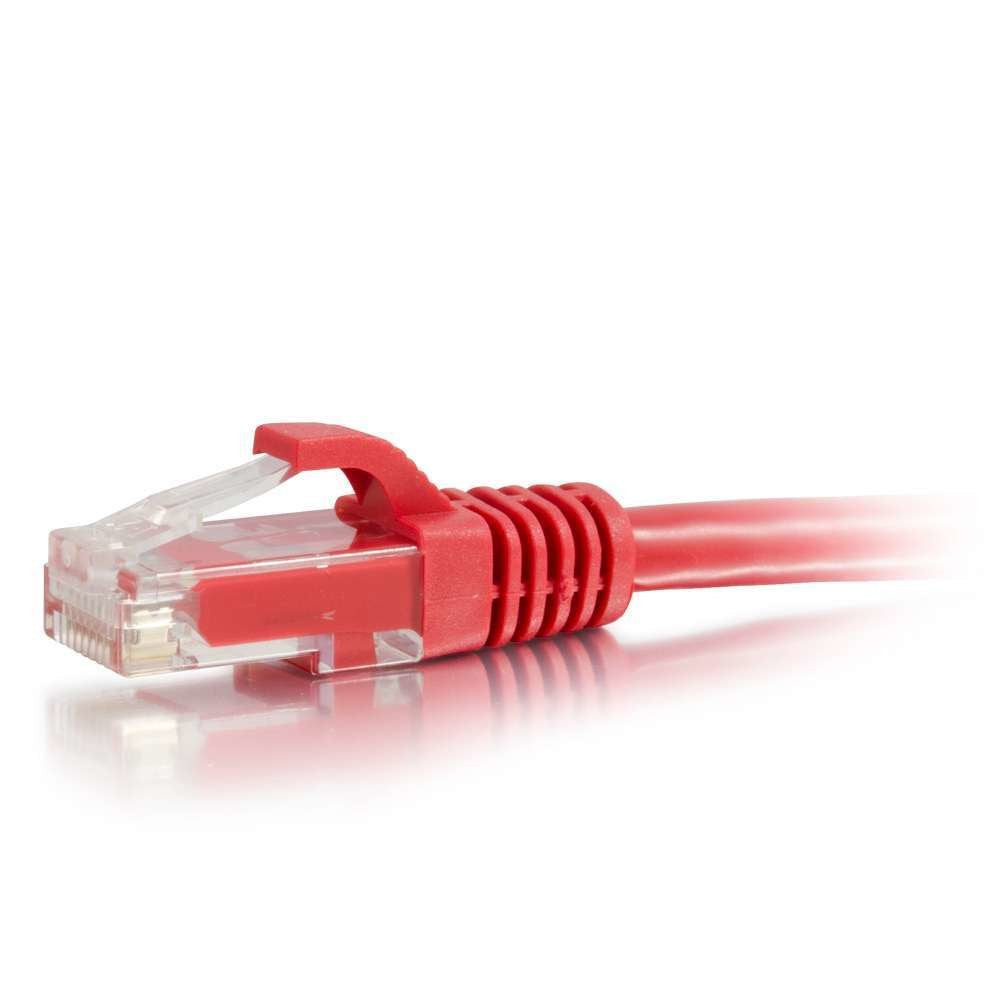 Cable C2g Cat5e Booted Unshielded (Utp) Network Patch De Interconexión Rj-45 (M) A Rj-45 (M) 1 M Utp Cat 5e Moldeado Sin Enganches Trenzado Rojo