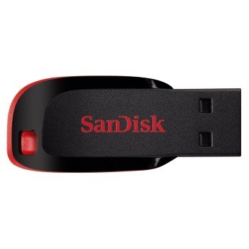 Pendrive Sandisk 64gb Cruzer Blade Usb 2.0 Negro, Rojo