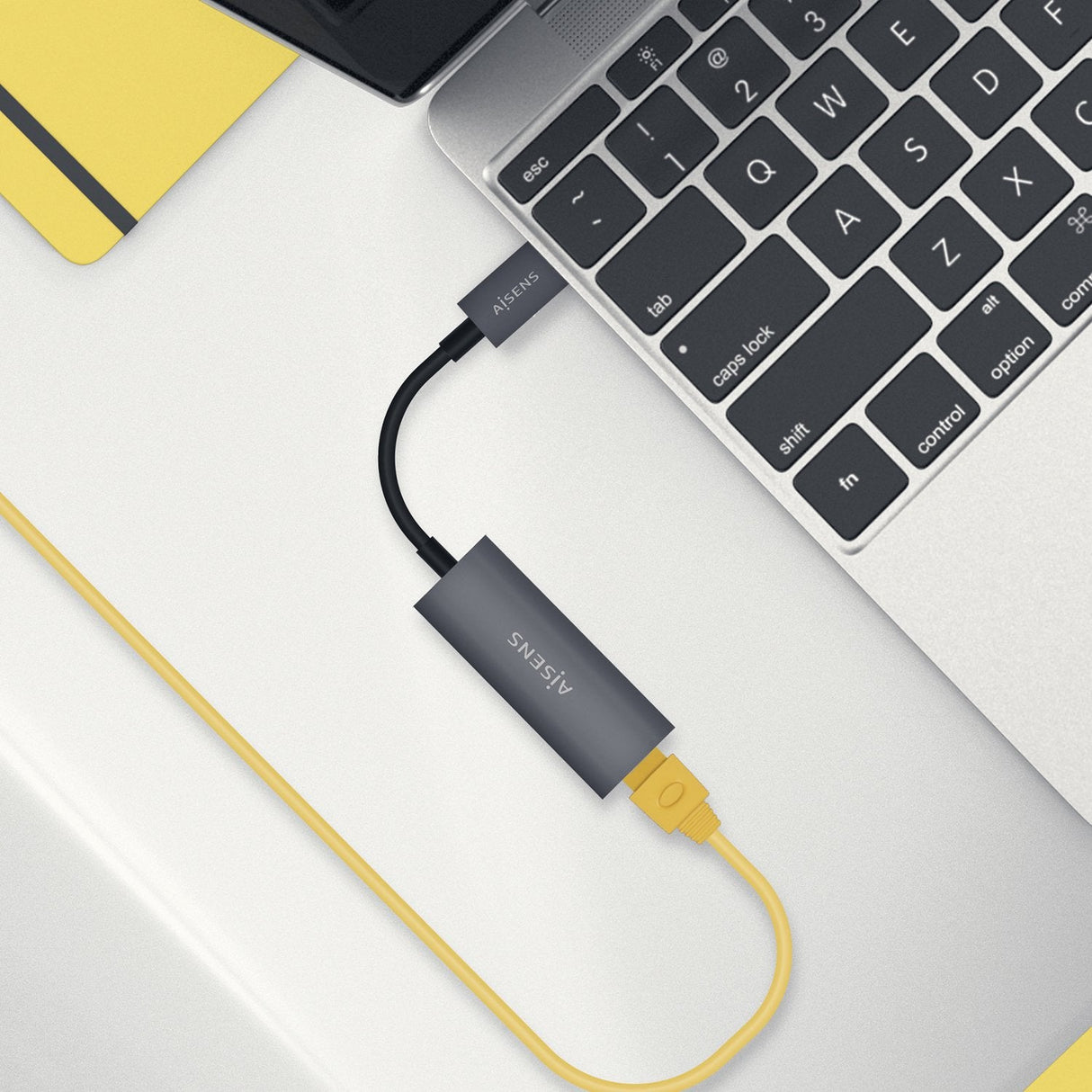 Aisens Conversor Usb3.1 Gen1 Usb-C A Ethernet Gigabit 10/100/1000 Mbps - 15cm - Gris