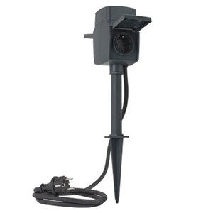 Rev 0088807112 Base Múltiple 1,4 M 2 Salidas Ac Exterior Negro