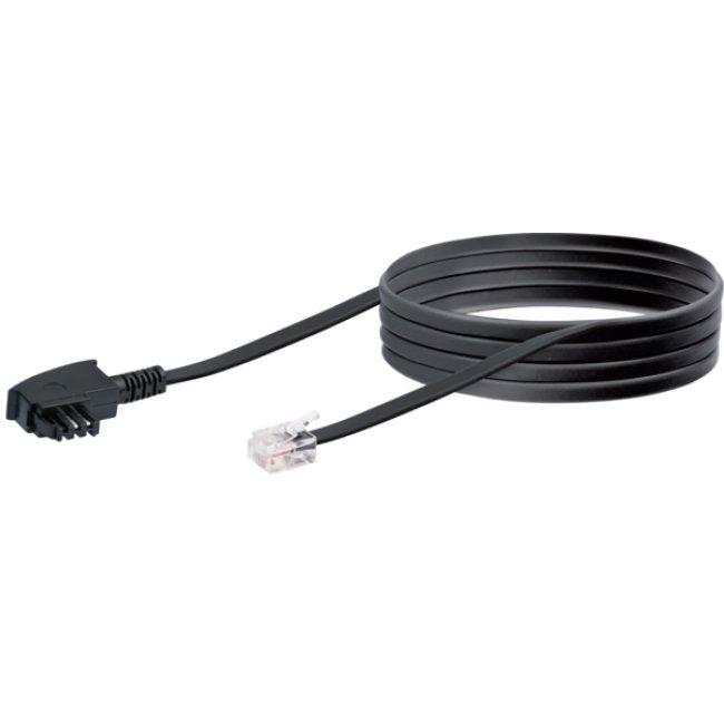 Cable Dsl Schwaiger Rj12 6p2c -> Tae-F 6p4c 3m Negro